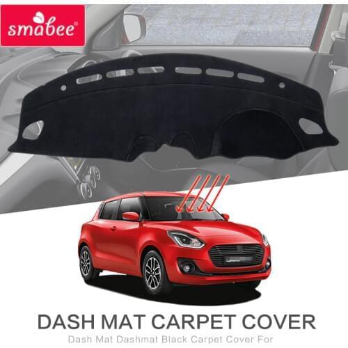 Dash Mat Dashmat Black Carpet Cover For SUZUKI SWIFT 2018 2019 ZC33S/13 S/53 S/C83S NON SLIP Automotive Interior