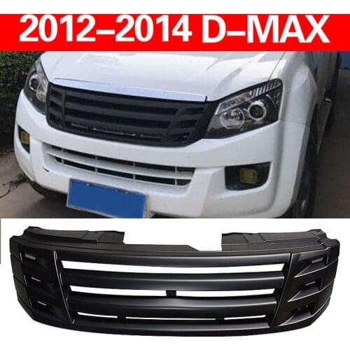 OME DESIGN MATTE BLACK front Racing grill grille ABS front trims Replacement Grills Raptor fit for ISUZU D-MAX DMAX 2012-2015OME