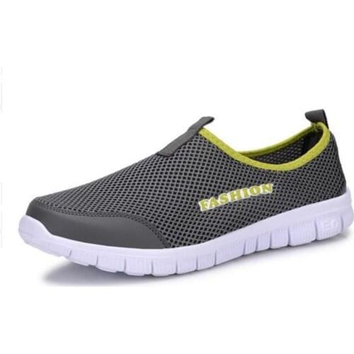 2018 Summer Light Comfortable Men Casual Shoes Zapatos Hombre Mesh Breathable Loafers Footwear Plus Size 38-46