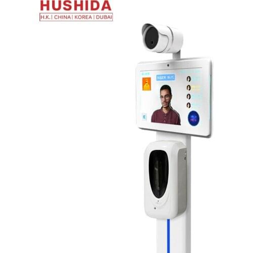 Floor stand LCD Screen Measurement Detector Camera Face Recognition Body Temperature Instrument