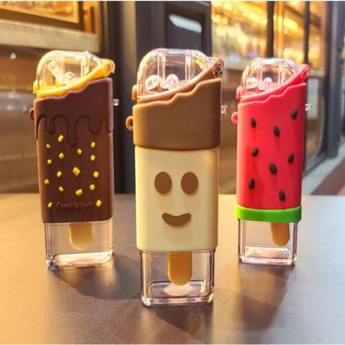 New Tumbler cup Children Summer Straw Ice Cream Cup Creative Cute Baby Resistance Drain 400ml Flasks