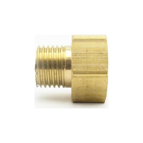 1/2" BSP Female To 1/4" BSP Male Thread Brass Hex Socket Pipe Fitting Coupler Connector Adapter For Fuel Gas Water
