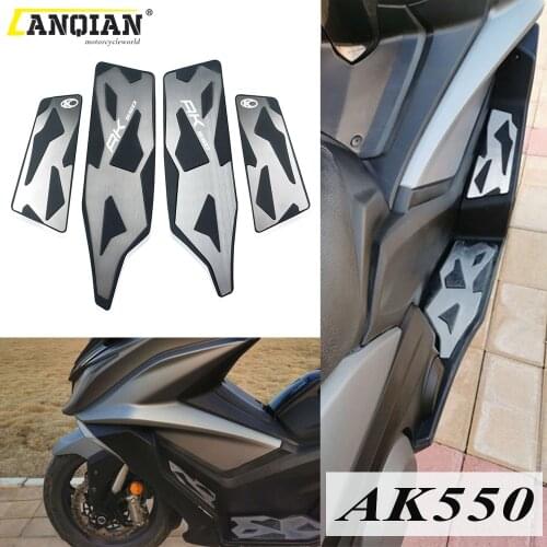 Motorbikes pedal Front and Rear Footrest Footboard Step Motorcycle Floorboards Foot Pegs For KYMCO AK550 KYMCO AK 550 2017 18