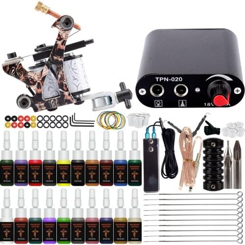 Tattoo Machine Power Supply For Tattoo Machine Full Set Tattoo Supplies Set For Beginners Body Art Makeup Tattoo Set