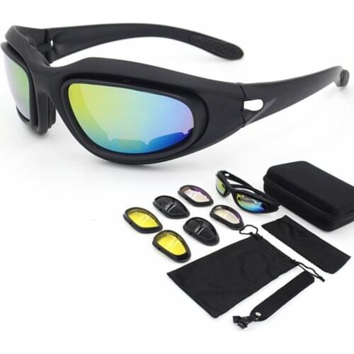 Polarized Army Goggles Sunglasses Men Military Sun Glasses For Mens Desert War Game Tactical Glasses