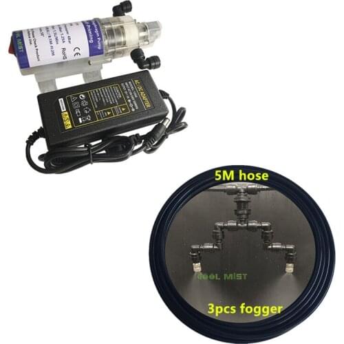 S293 Reptile pet breeding ecological landscape rain forest cylinder universal black 3pcs spray atomization cooling spray nozzle