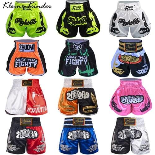 Kickboxing Pants Adult Kids Muay Thai Shorts Men Women 2021 New Bjj MMA Boxing Trunks Suit Fitness Sanda Free Combat Fight Wear