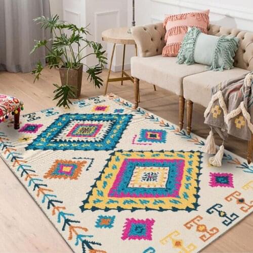 Nordic Hot Sale Modern 3D Geometric-Style Wood Floor Rug For Living Room Non-slip Antifouling Carpet For Bedroom Parlor Factory
