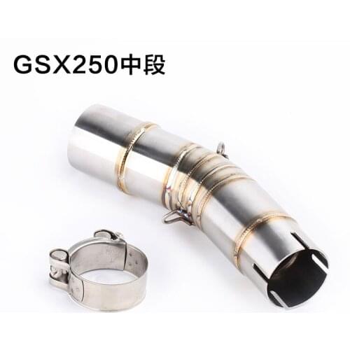 Motorcycle Exhaust middle contact pipe modified exhaust middle pipe for SUZUKI GSX250R GSX 250 R GSX250R