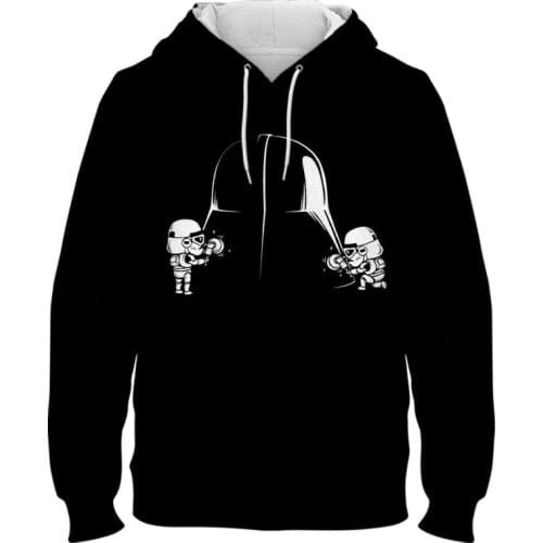 Sweatshirt For Male Disney 3D Print Star Wars Harajuku Men Women Oversize Hoodies Long Sleeve Spring Boy Girl Kids Pullovers