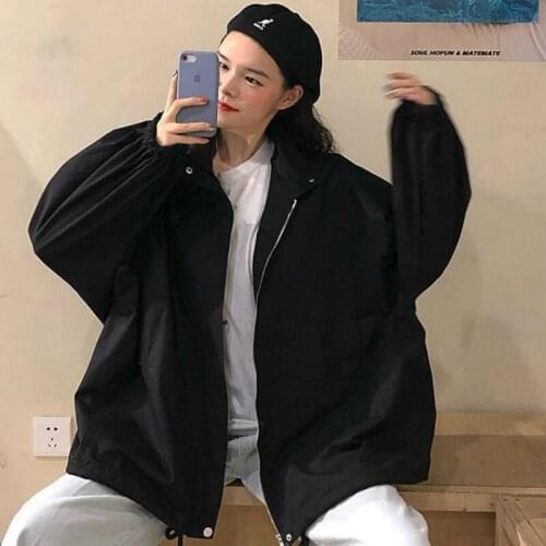 Trench Women Spring Solid Oversize 2XL Loose Outwear Womens Autumn Coats Casual Fashion Harajuku Simple Korean Style All-match