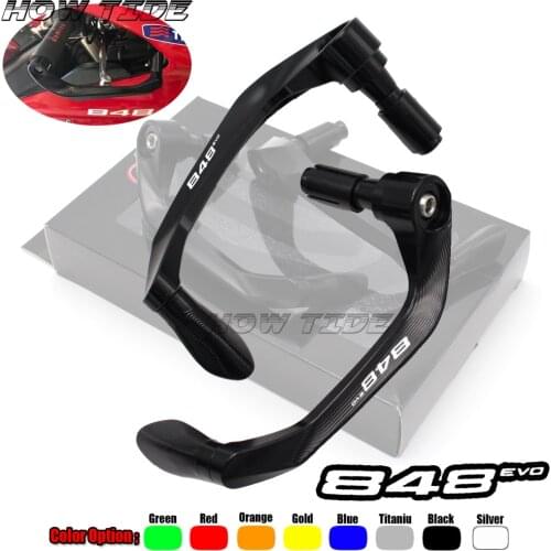 Universal 7/8" 22mm Motorcycle Handlebar Brake Clutch Levers Protector Guard For Ducati 848 EVO