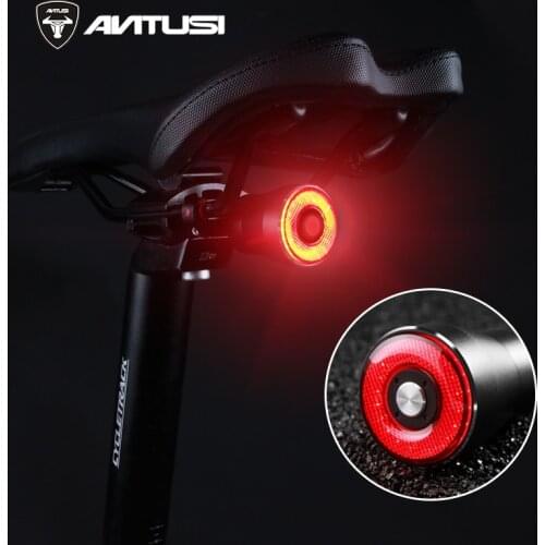 Bicycle Smart BrakingTaillight Brake Bike IPX5 Waterproof Light USB Rechargeable LED Cycling Lamp Flashlight Saddle Rear Light