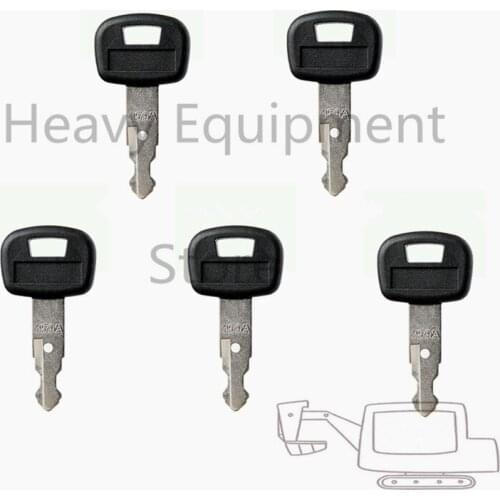 High Quality 5 Pcs Heavy Equipment 459A Key For Kubota Excavator Digger ELI80-0101 RC411-53933 RC461-53930