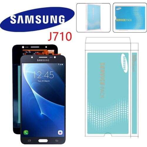 Original 5.5" Super AMOLED For Samsung Galaxy J7 2016 J710 J710F J710FN J710M J710Y LCD Display With Touch Screen Digitizer