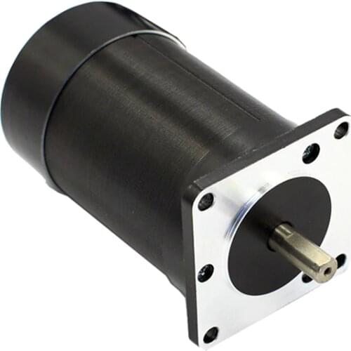 Square flange 57mm Round body 24V 3000RPM 100W 0.32N.m Brushless DC Motor 3phase body length 95mm BLDC motor