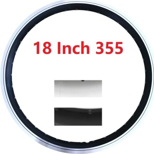 355 BMX 18" 1.0/2.125 18 Inch Folding Bike Rim Double Layer Aluminum Alloy Bicycle Rims 20/24/28/32/36 Hole A/V Valve