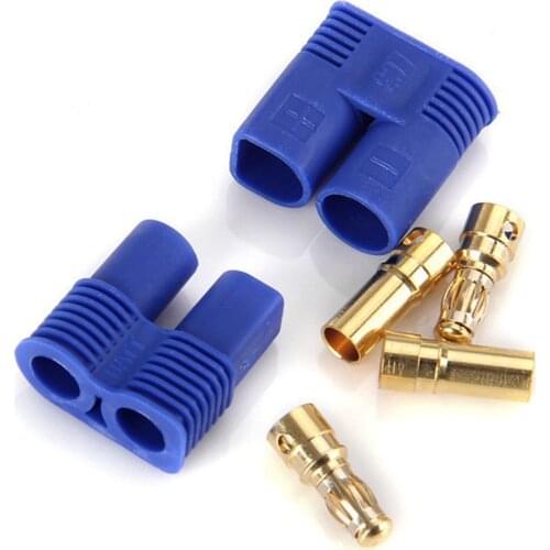 5 Pairs/Lot 3.5mm Male/Female EC3 Style Connector Gold Bullet Plug For RC Part