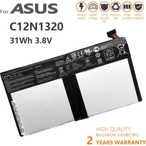 Genuine C12N1320 New Battery For ASUS Transformer Book T100 T100T T100TA T100TA-C1 Series 3.85V 31WH