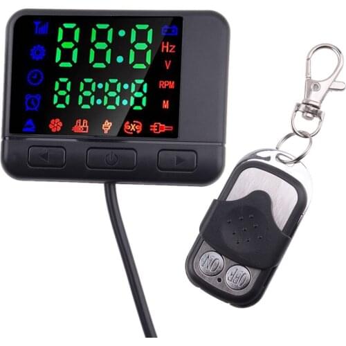 Car Accessories Digital LCD Display Monitor & 4 Button Remote Control for Air Diesel Parking Heater 12V/24V