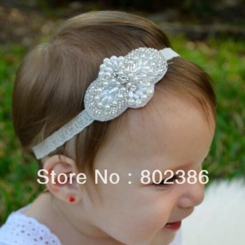 Free Shipping Rhinestone Pearl Headband