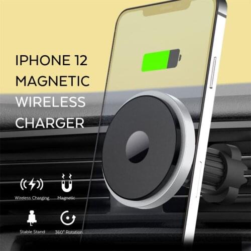 Magnet Array Wireless Car Charger For IPhone 12 Por Max/12 Mini/12 Pro Car Phone Holder Qi Fast Wireless Chargers Accessories