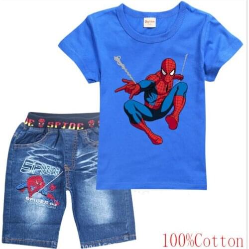 Disney children suit the new summer 2021 baby childrens wear short-sleeved t-shirts and shorts two-piece leisure sports
