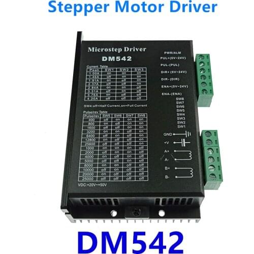 DM556 DM542 Digital Stepper Motor Driver for NEMA 17 23 34 Series Stepper Motor CNC Machine 3d Printer 2-phase