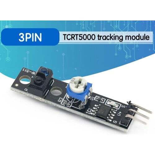 TCRT5000 Infrared Reflection Sensor Line Track Module Digital Switch Output LM393 Comparator 3.3V With Potentiometer Adjustable