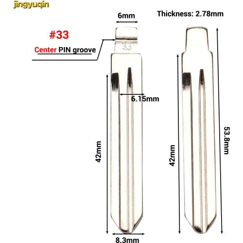 Jingyuqin No.92 137 Metal Flip Remote Car Key Blank For Ssangyong Actyon C200 Korando New S170 KYRON REXTON Uncut Switchblade