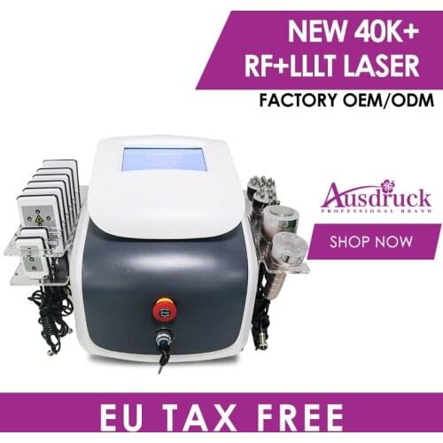 Pro 8 IN 1 40K Cavitation Lllt Lipo Laser Lipolaser Slimming Vacuum Body Face 4Mhz RF Red Photon Radio Frequency Skin Machine CE