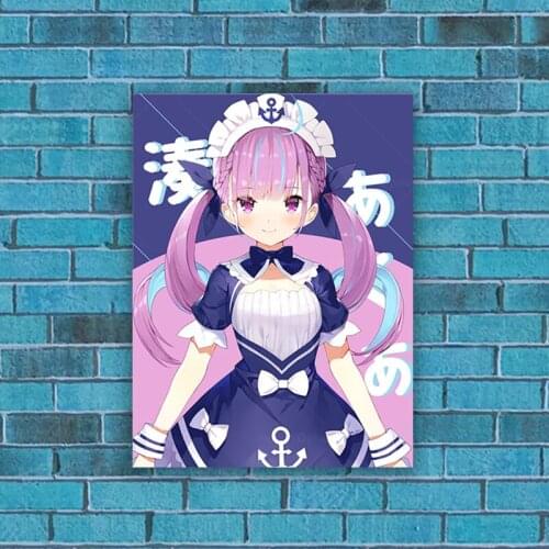 Minato Aqua Hololive Anime Home Decor Canvas Posters Prints Decoration Art Wall Manga Pictures Living Room Painting