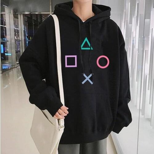 Game Machine Controller Button Men Hoodie Streetwear Popular Play Gamer Controller Buttons Oversized Hip Hop Hoodies Male