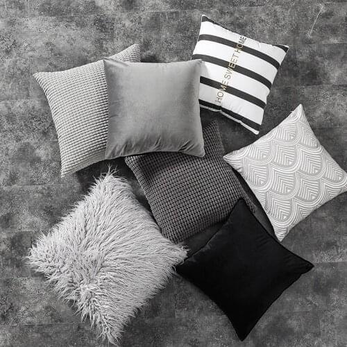 Soft Fur Pillow Cover Plush Cushion Cover Home Decorative Pillowcase Living Room Bedroom Sofa Decorative Pillowcase New Product