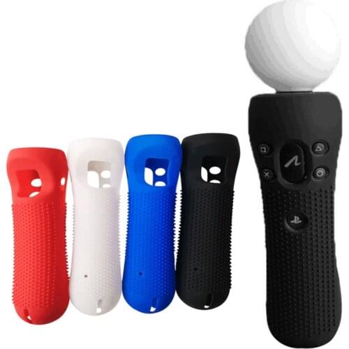 Soft Silicone Protective Cover Case Skin For PS3 PS4 VR Move Anti-slip Cover For Sony PlayStation 4 PS4 Move Motion Controller