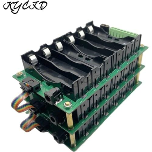 BMS 3S 6S 11.1V 22.2V 2P 4P 18650 Power Wall Pack Li-ion Lithium Battery Balance Holder PCB DIY Ebike Solar Battery Storage Box