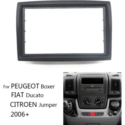 11-354 Car Radio Fascia For CITROEN Jumper/PEUGEOT Boxer/FIAT Ducato 2006+ Stereo Panel Dash CD Trim Installation Frame Kit