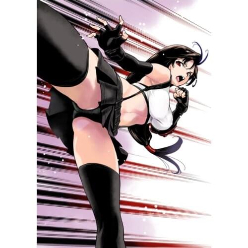 RuleMylife Sexy Hot Game Anime Girl Tifa Car Sticker Detachable For BMW E46 E90 Volkswagen Passat Laptop Wall