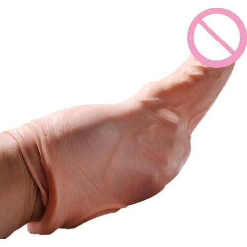 Sex Toys For Men Women Dildo Delay Sleeve Silicone Realistic Penis Extender Sleeve Enlargement Condoms Cockring