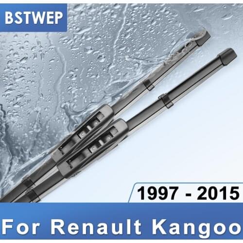 BSTWEP Wiper Blades for Renault Kangoo I / II Fit Hook / Bayonet Arms Model Year from 1997 to 2015