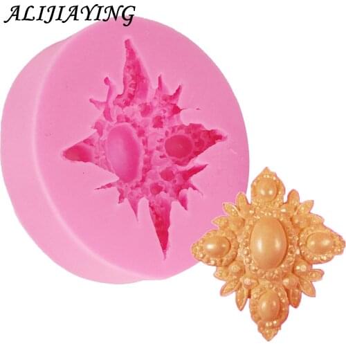 1Pcs Diamond pearl Cake Molds Silicone 3D Mold Jewel Gem Gemstone DIY Fondant Kitchen Baking Tool Jelly Pudding Decor D0763