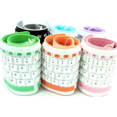 85 Keys Foldable Silicone Wired Keyboard Usb Flexible Waterproof Slim Keyboard Universal Silent Roll Up Keypad For PC Laptop