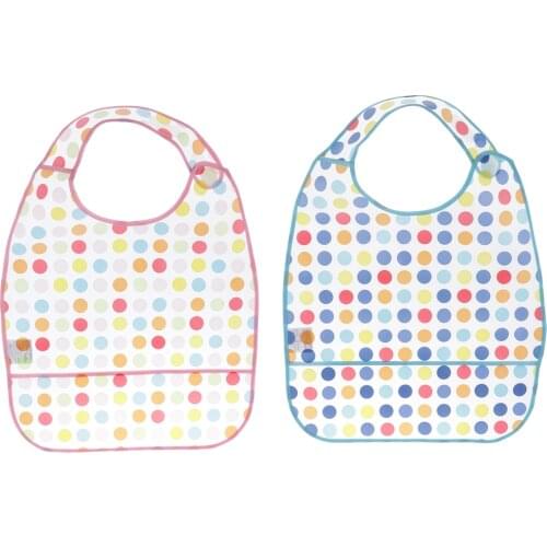 Waterproof Anti-oil Adult Kids Feeding Saliva Towel Meals Clothing Protector Bibs Easy Wipe Clean for Elderly Patients