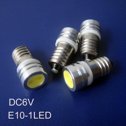 High quality 6V COB led E10 bulb,6.3v 0.5w E10 led lamp,E10 led Instrument Lights free shipping 20pcs/lot