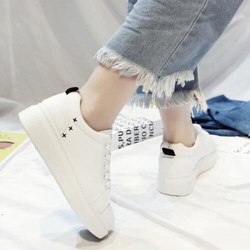 Women Fashion Breathable Spring Flats Lace Up Ladies Shoes Comfortable Woman Sneakers Feminino Casual Shoes U20-35