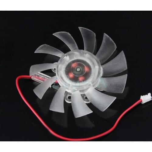 10pcs 65mm 2Pin Replacement Fan For Computer PC Graphics VGA Cooling Video Card Heatsink Cooler 6.5cm