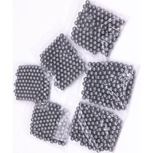 100 Pcs/Bag 4mm 5mm 6mm High-carbon Steel Balls Slingshot Hunting Steel Slingshot Balls Catapult Slingshot Hitting Ammo Steel