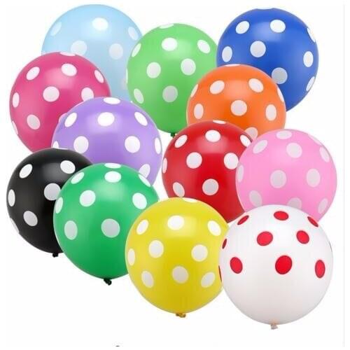 12inch Multicolor Polka Dot Latex Balloon Air Globos Party Birthday Presents Balloons Wedding Decorations