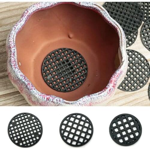 20Pcs Bottom Grid Mat Multi-function Flowerpot Mesh Pad Hole Mesh Mats Bonsai Basin Bottom Breathable Gasket Gardening Accessori