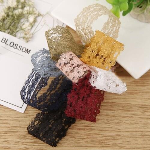 20 yards 25mm/40mm Lace Hollow Ribbon for DIY Clothes Accessories Crafts Gift Packaging Material